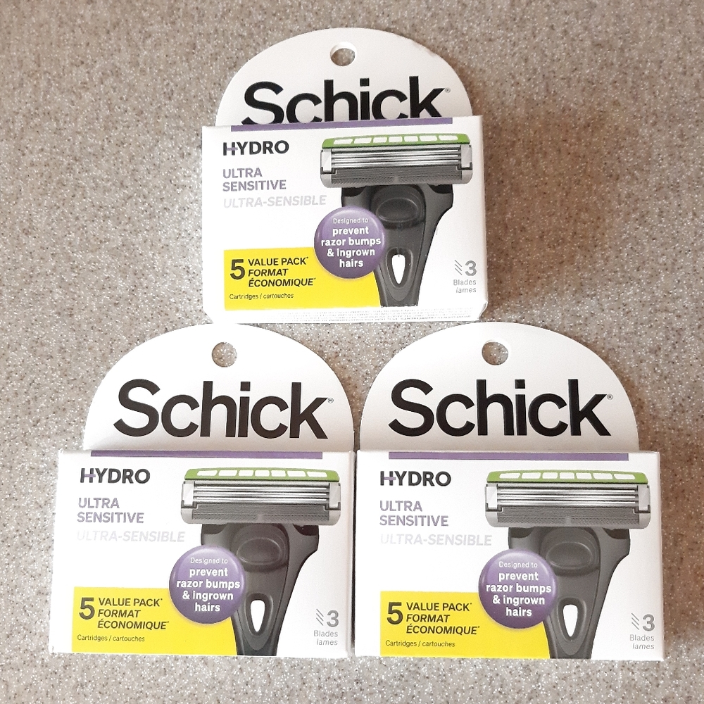 Schick Hydro Ultra Sensitive Razor Refill Bundle - Picture 4 of 9